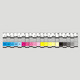 Пластиковая Линейка криминалистическая с цветовой шкалой 20 см. на магнитной основе